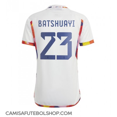 Camisa de time de futebol Bélgica Michy Batshuayi #23 Replicas 2º Equipamento Mundo 2022 Manga Curta